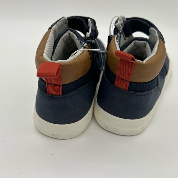 Boys' Anthony Zipper Sneakers - Cat & Jack Navy Sz 4 - Picture 5 of 7